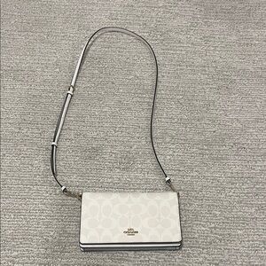 Coach Signature White Crossbody Bag